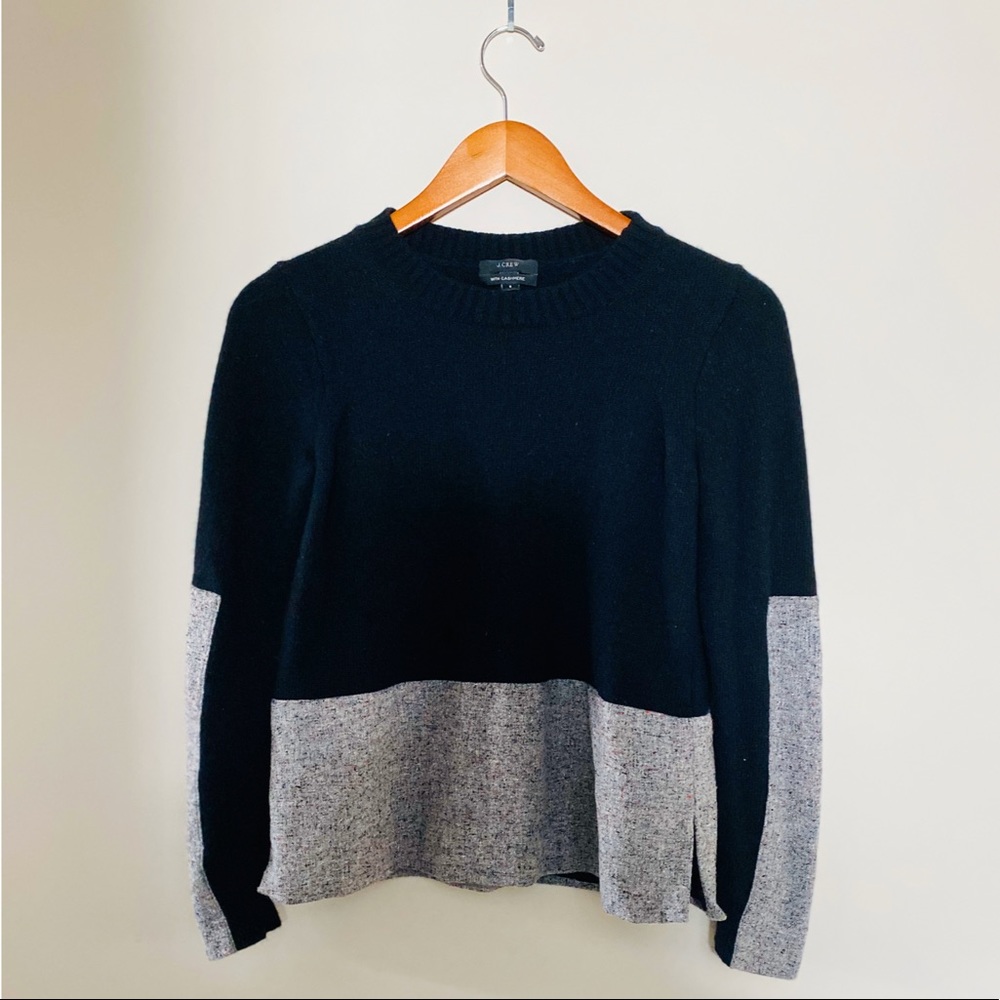 J.Crew Sweater Two Toned made with Cashmere